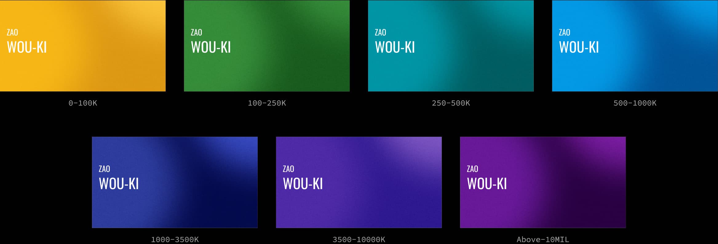 ui design / colors / price ranges
