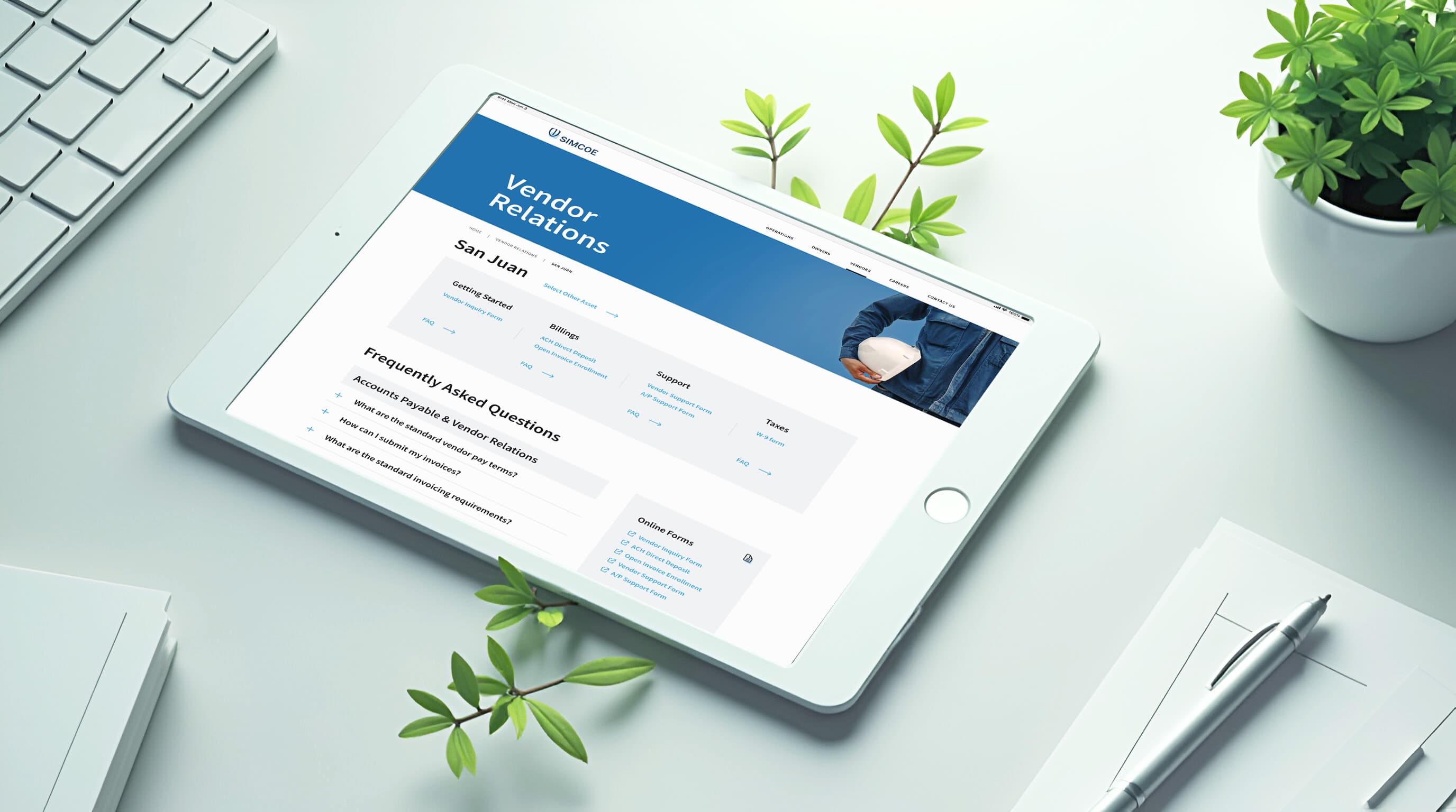ui design / tablet